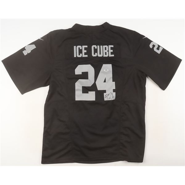 ICE CUBE SIGNED FOOTBALL JERSEY - PSA COA