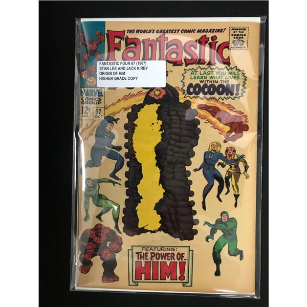 FANTASTIC FOUR #67 (1967) ORIGIN OF HIM - MARVEL COMICS