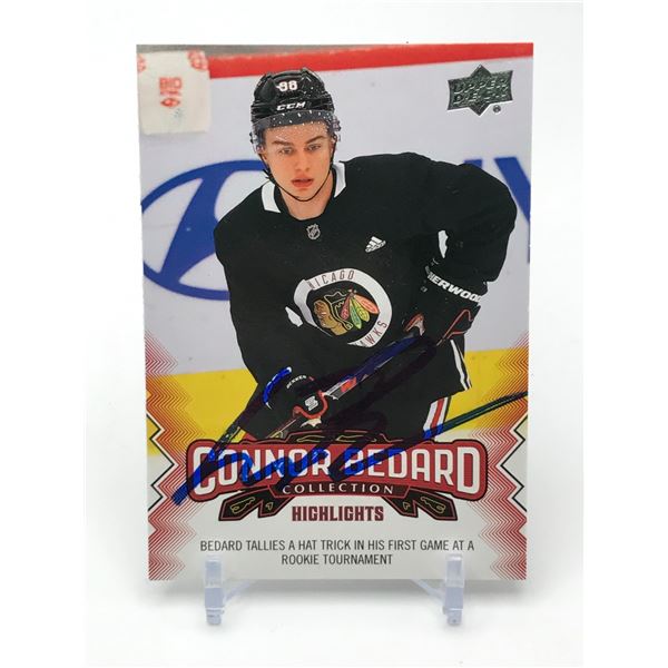 CONNOR BEDARD SIGNED TRADING CARD