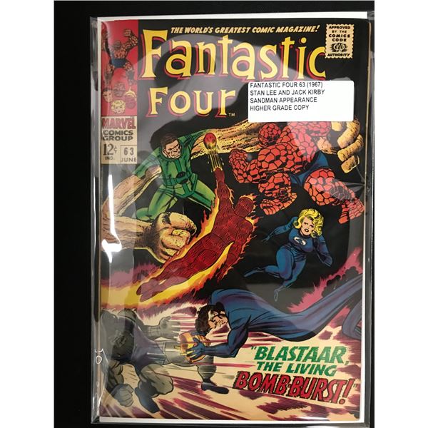 FANTASTIC FOUR #63 (1967) SANDMAN APPEARANCE - MARVEL COMICS