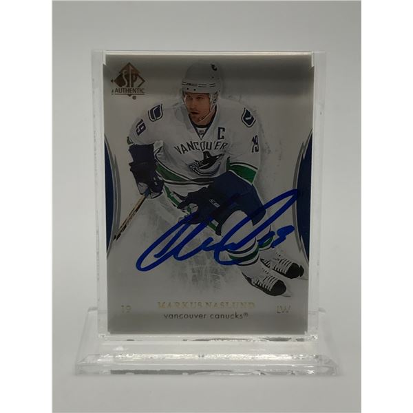 MARKUS NASLUND SIGNED TRADING CARD