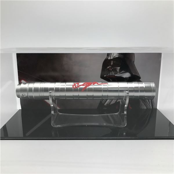 HAYDEN CHRISTENSEN SIGNED DARTH VADER STAR WARS LIGHTSABER PRESENTATION PIECE - WWOC COA