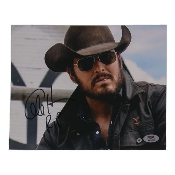 COLE HAUSER SIGNED YELLOWSTONE 8X10 - PSA COA