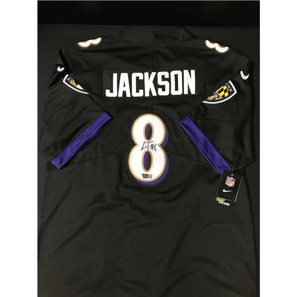 LAMAR JACKSON SIGNED BALTIMORE RAVENS JERSEY - ACE COA