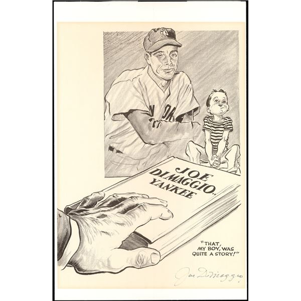 JOE DIMAGGIO SIGNED 8 X 10 (BECKETT LOA)