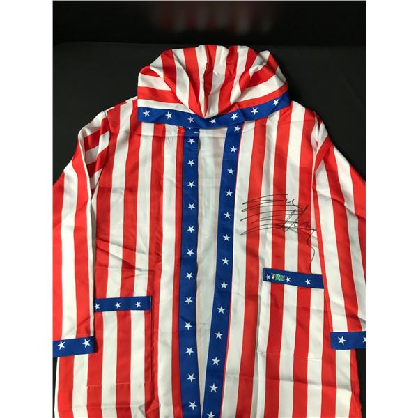 SYLVESTER STALLONE SIGNED BOXING ROBE - KB COA