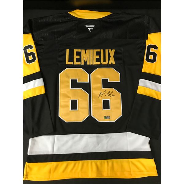 MARIO LEMIEUX SIGNED PITTSBURGH PENGUINS JERSEY - ACE COA