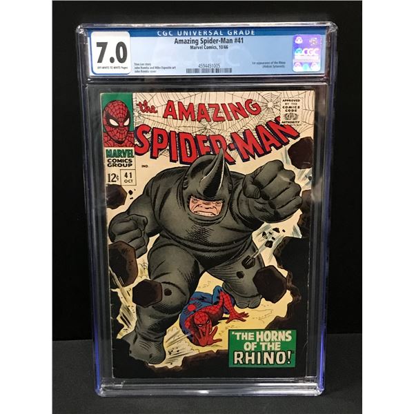THE AMAZING SPIDERMAN NO.41 (1ST APPEARANCE RHINO) - CGC GRADE 7