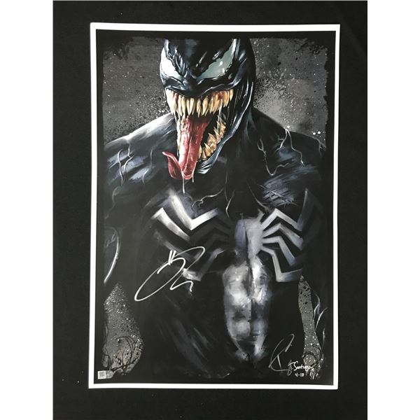 TOM HARDY SIGNED VENOM 11 X 18 LITHOGRAPH - WITH COA