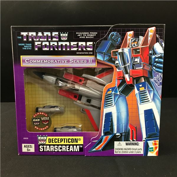 TRANSFORMERS COMMEMORATIVE SERIES II DECEPTICON STARSCREAM  - GENERATION ONE