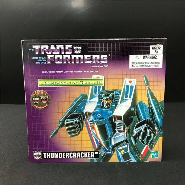 TRANSFORMERS COMMEMORATIVE SERIES III GENERATION ONE THUNDERCRACKER FIGURE IN BOX