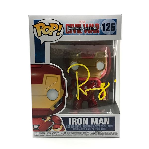 ROBERT DOWNEY JR SIGNED IRON MAN FUNKO POP - KB COA
