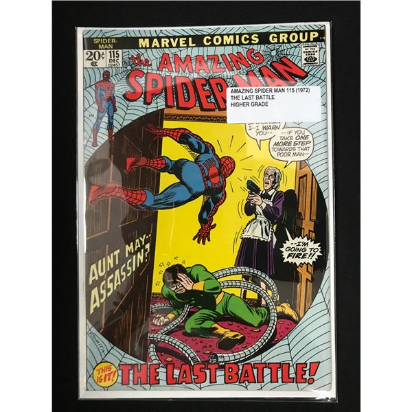 THE AMAZING SPIDERMAN #115 THE LAST BATTLE (1972) - MARVEL COMICS