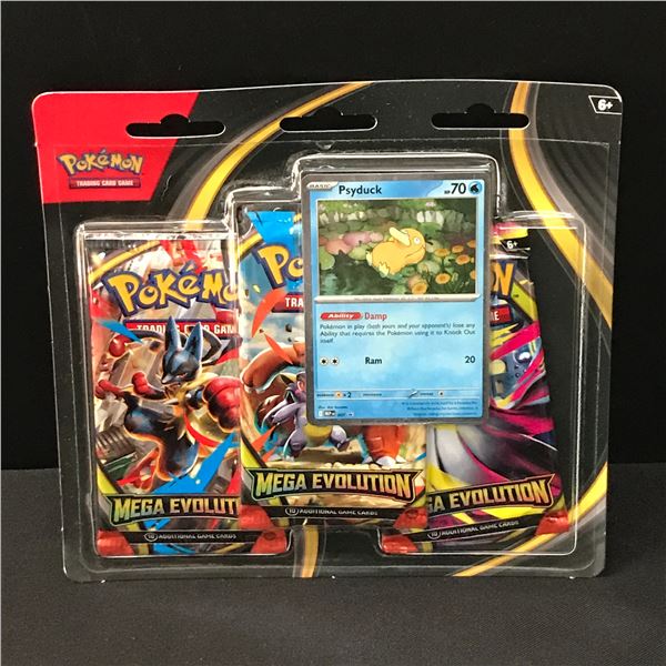 POKEMON TCG MEGA EVOLUTION SEALED BOX - INCLIUDES 3 SEALED PACKS AND A BONUS CARD