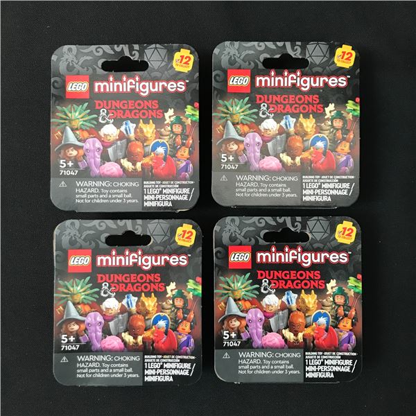 LOT OF 4 LEGO DUNGEONS AND DRAGONS MINIFIGURES IN ORIGINAL PACKS - RETIRED