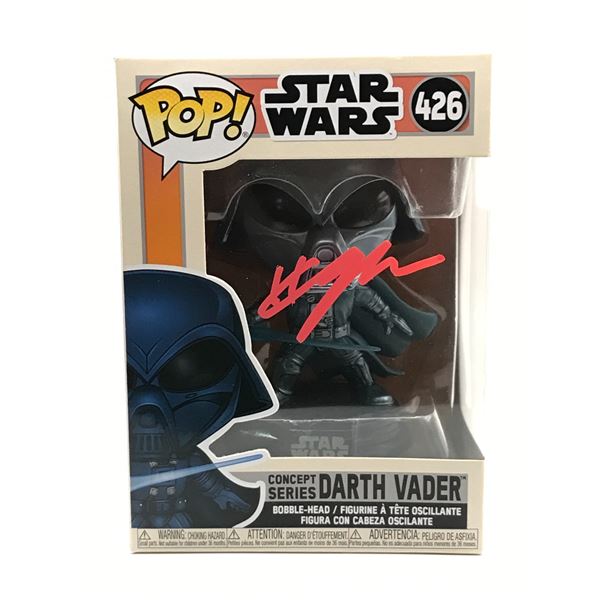 HAYDEN CHRISTENSEN SIGNED DARTH VADER FUNKO POP - WWOC COA