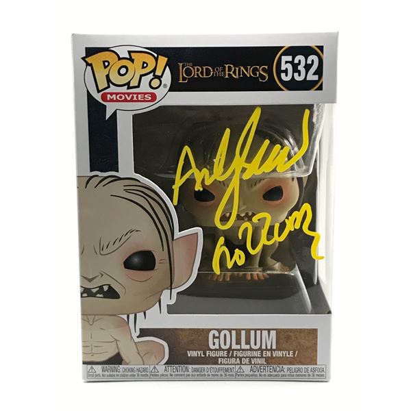 ANDY SERKIS SIGNED GOLLUM FUNKO POP - WWOC COA