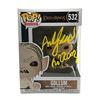Image 1 : ANDY SERKIS SIGNED GOLLUM FUNKO POP - WWOC COA