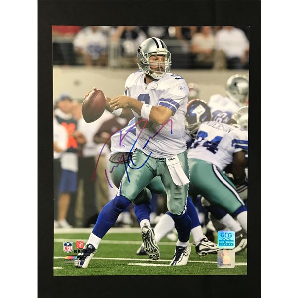 TONY ROMO SIGNED 11 X 14- GCG COA