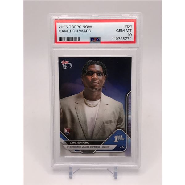 2025 TOPPS NOW CAMERON WARD - PSA GRADE 10