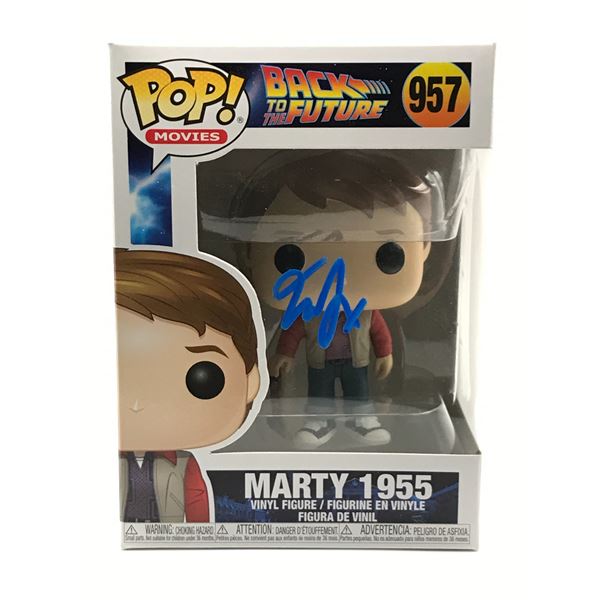 MICHAEL J FOX SIGNED BACK TO THE FUTURE MARTY FUNKO POP - WWOC COA