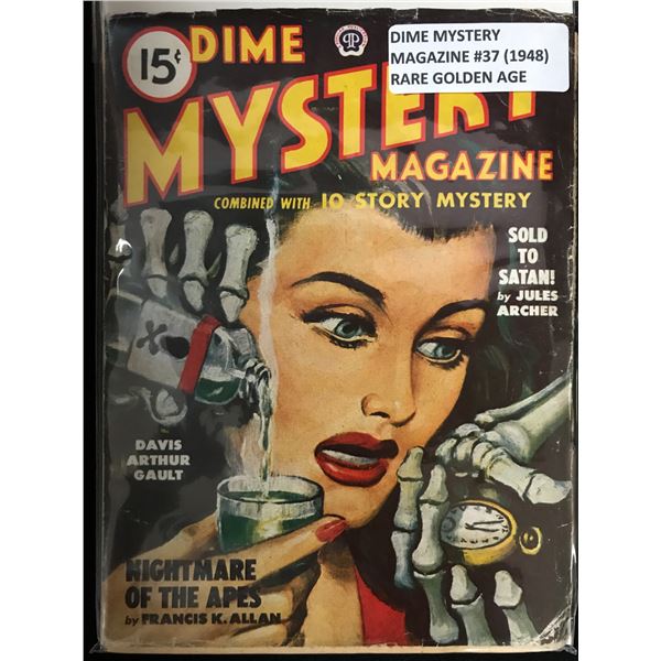 DIME MYSTERY MAGAZINE #37 (1948) - POPULAR PUBLICATIONS