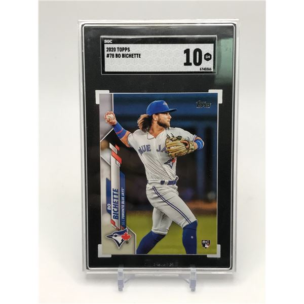 2020 TOPPS BO BICHETTE TRADING CARD - SGC GRADE 10
