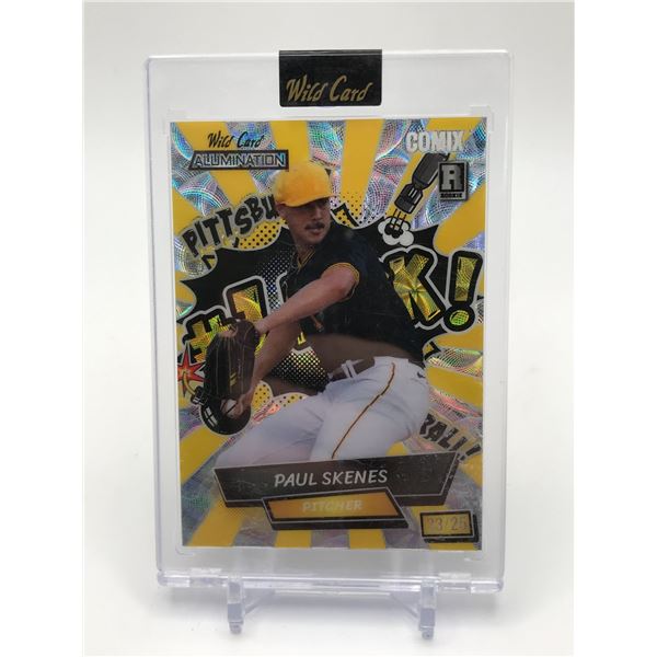 PAUL SKENES WIL CARD ALLUMINATION COMIX ROOKIE TRADING CARD