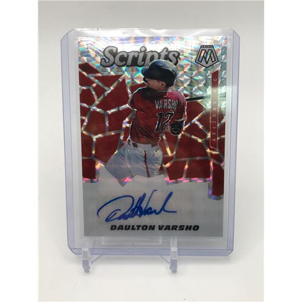PANINI SCRIPTS DAULTON VARSHO SIGNED TRADING CARD