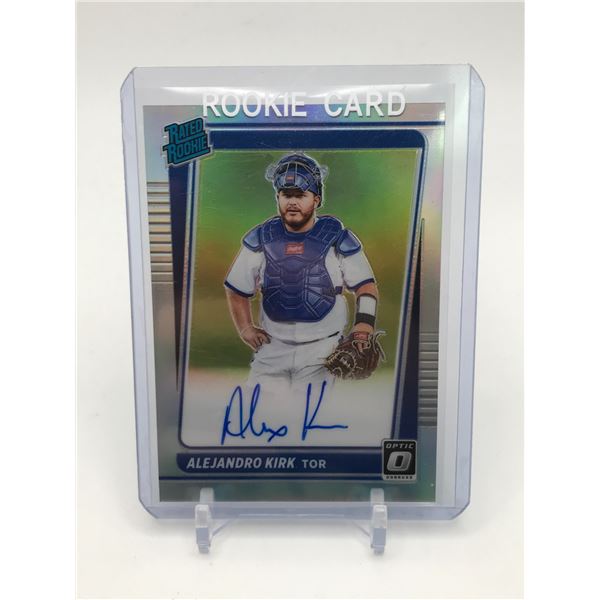 PANINI ALEJANDRO KIRK SIGNED ROOKIE CARD - PANINI COA