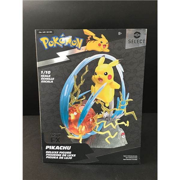 POKEMON SELECT 1/10 SCALE PIKACHU DELUXE FIGURE IN ORIGINAL BOX