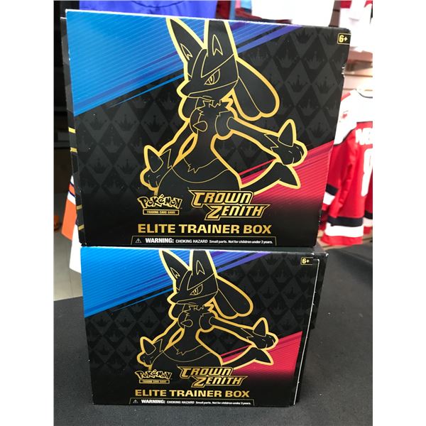 LOT OF 2 CROWN ZENITH POKEMON ETBS