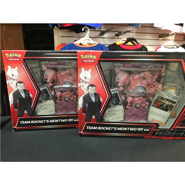 LOT OF 2 POKEMON TCG TEAM ROCKET'S MEWTEW EX SEALED BOXES