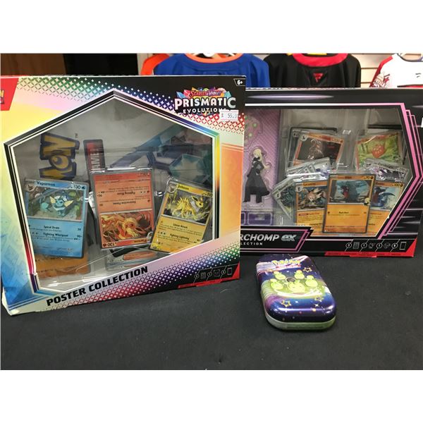 LOT OF 2 POKEMON TCG SEALED BOXES AND 1 POKEMON TCG TIN