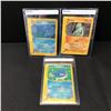 Image 1 : LOT OF 3 POKEMON CARDS IN BECKETT PROTECTIVE SHIELDS