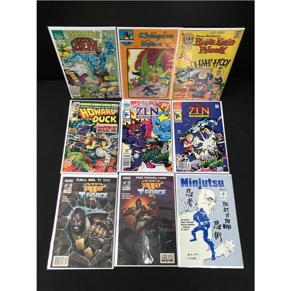 LOT OF 9 MIXED TITLE COMICS - VARIOUS PUBLISHERS