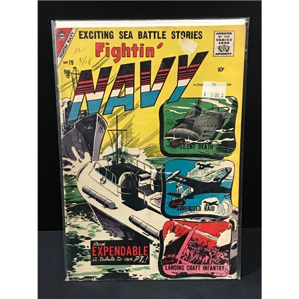 FIGHTIN' NAVY #79 - A CHARLTON PUBLICATION