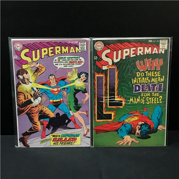 LOT OF 2 SUPERMAN COMICS #203-204 - DC COMICS