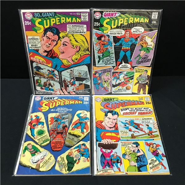 LOT OF 4 SUPERMAN COMICS - DC COMICS