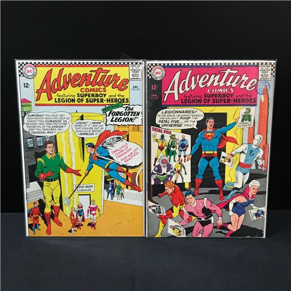 LOT OF 2 ADVENTURE COMICS #351-352 - DC COMICS