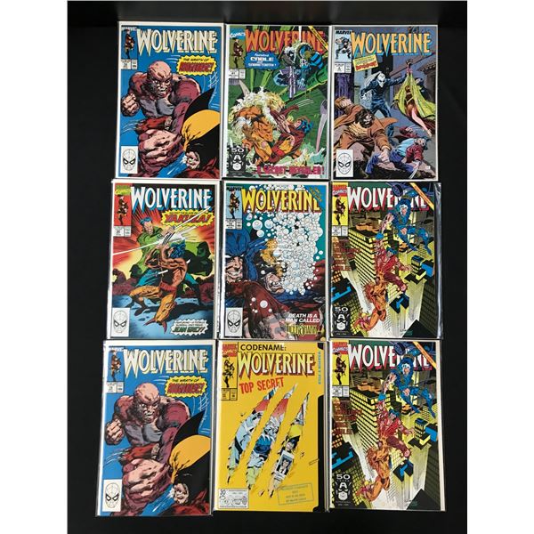 LOT OF 9 WOLVERINE COMICS - MARVEL COMICS