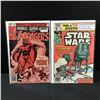 Image 1 : LOT OF 2 MARVEL COMICS - INCLUDING STAR WARS #4 (1980) 1ST APPEARANCE OF ROGUE SQUADRON