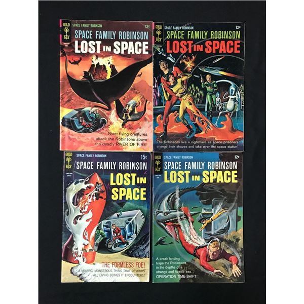 LOT OF 4 LOST IN SPACE COMICS - GOLD KEY COMICS