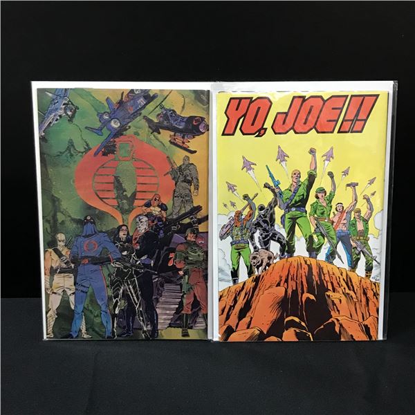 LOT OF 2 COMICS - COBRA AND YO JOE!!