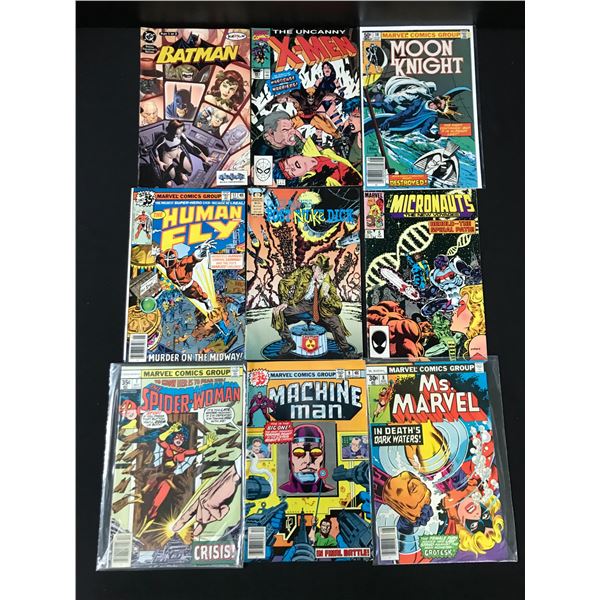 LOT OF 9 MARVEL COMICS - VARIOUS TITLES