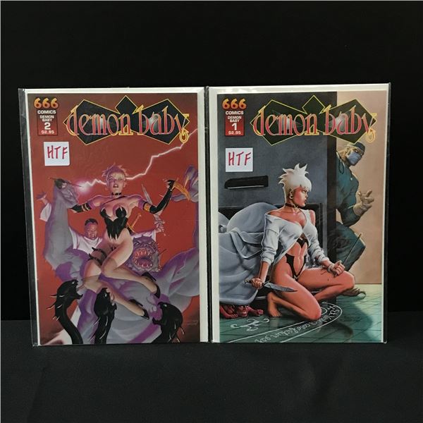 LOT OF 2 DEMON LADY COMICS #1-2 - 666 COMICS