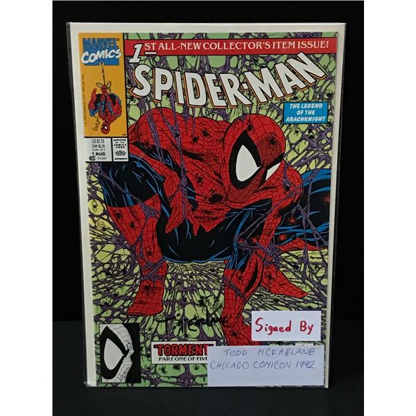 SPIDERMAN #1 SIGNED BY TODD MCFARLANE AT CHICAGO COMIC CON 1992