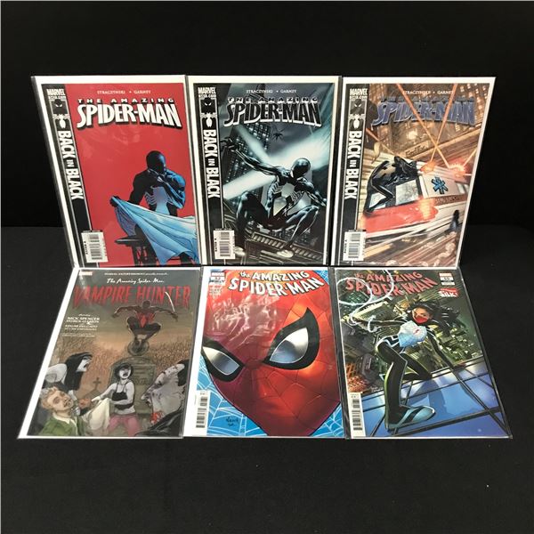 LOT OF 6 SPIDERMAN COMICS MARVEL COMICS