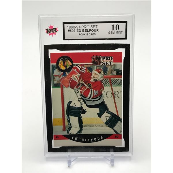 1990-91 PRO SET ED BELFOUR - KSA GRADE 10