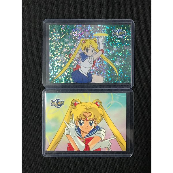 LOT OF 2 SAILOR MOON TRADING CARDS